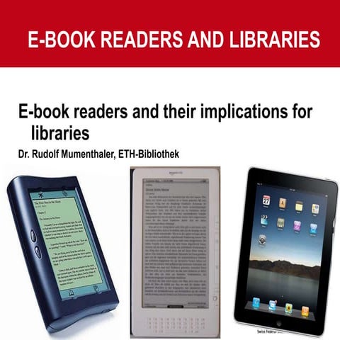 Rudolf Mumenthaler: eReaders and