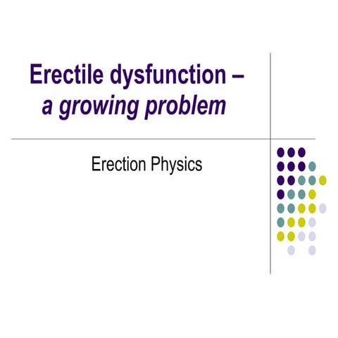 Drugs for Erectile Dysfunction | PPTX