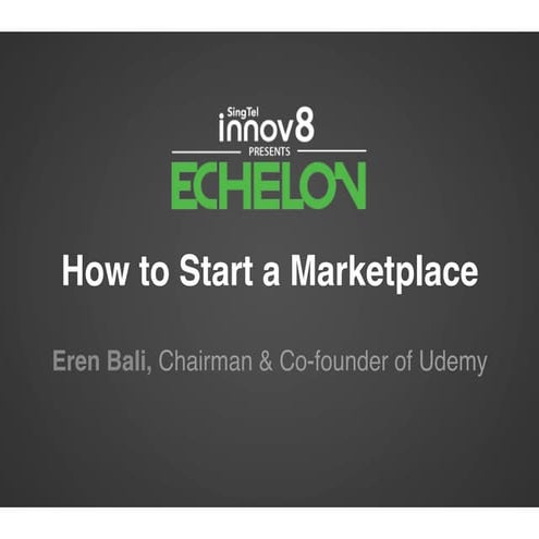 Building a Marketplace Business