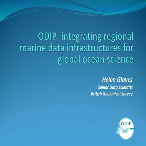 ODIP: integrating regional marine data infrastructures for global ocean science 