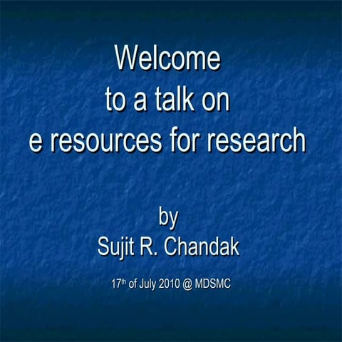 E resources