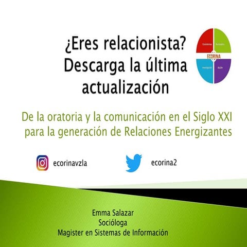 ¿Eres relacionista? Descarga la última actualizacion.pdf