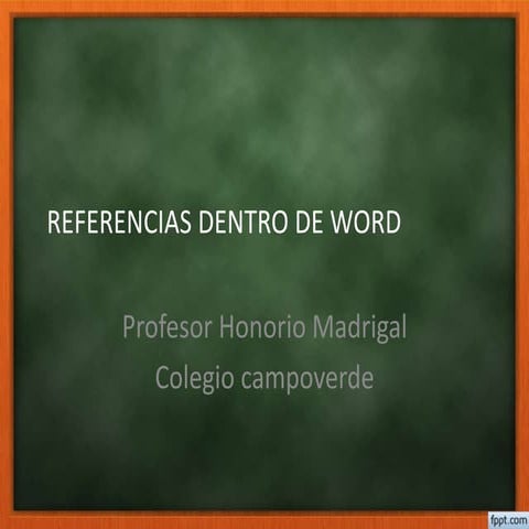 Referencias dentro de word