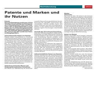 Patente und Marken und ihr Nutzen 