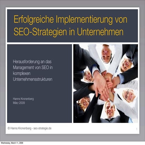 Erfolgreiche Implementierung von Suchmaschinenoptimierung in Unternehmen