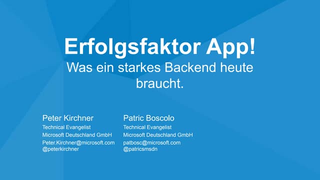 Erfolgsfaktor app!