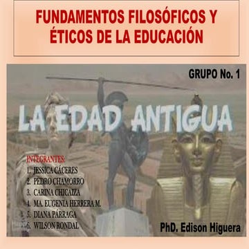 FUNDAMENTOS FILOSÓFICOS Y ÉTICOS DE LA EDUCACIÓN | PDF