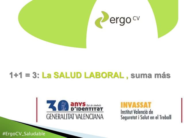 1+1: 3 : La Salud Laboral Suma Más INVASSAT 22-33 octubre