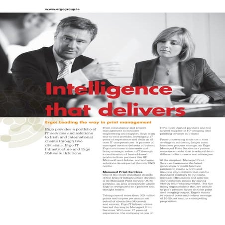 Ergo - Managed Print Services Overview Brochure