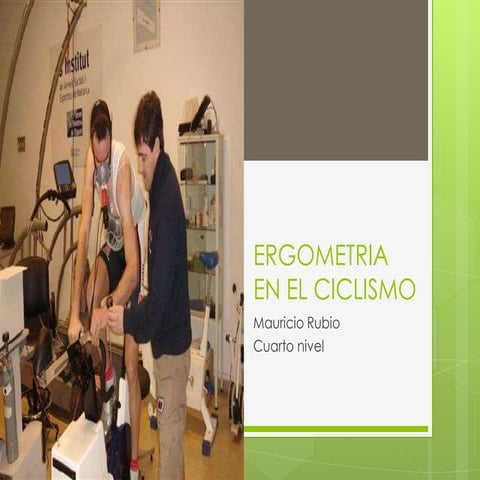Ergometria en el ciclismo