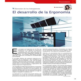 El desarrollo de la Ergonomía
