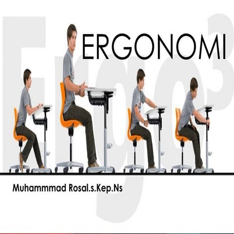 Ergonomi.pptx kesehatan kerja pada tenaga kesehatan dirumah sakit | PPTX