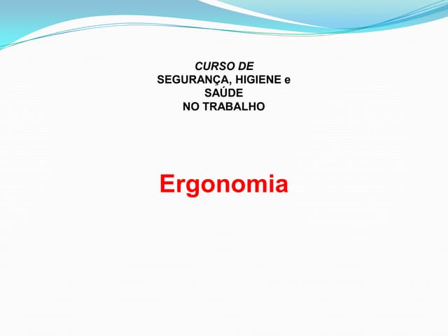 Ergonomia