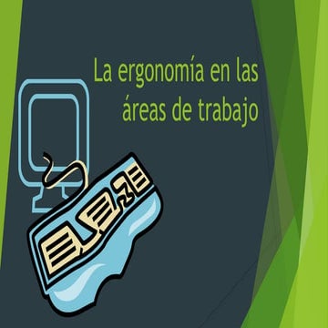 Ergonomia en las áreas de trabajo