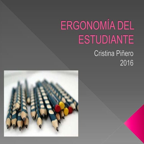 Ergonomia del estudiante