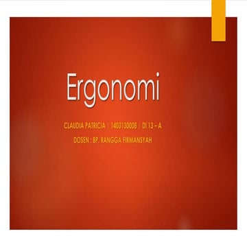 Ergonomi claudia patricia