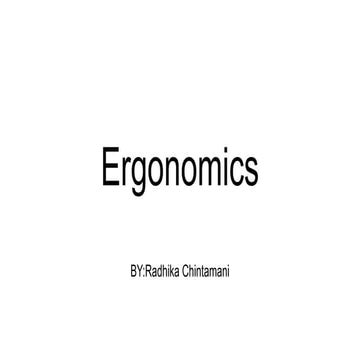Ergonomics