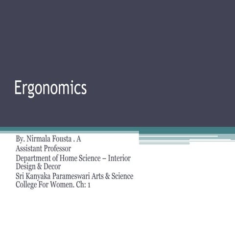 Ergonomics - Concept and its Importance  