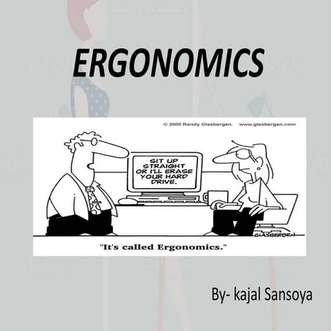 Ergonomics and physiotherapy 