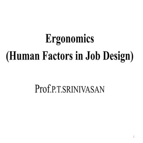 Ergonomics lesson 4