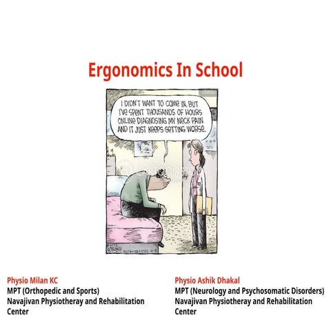 Ergonomic in School. Child and Teacher..