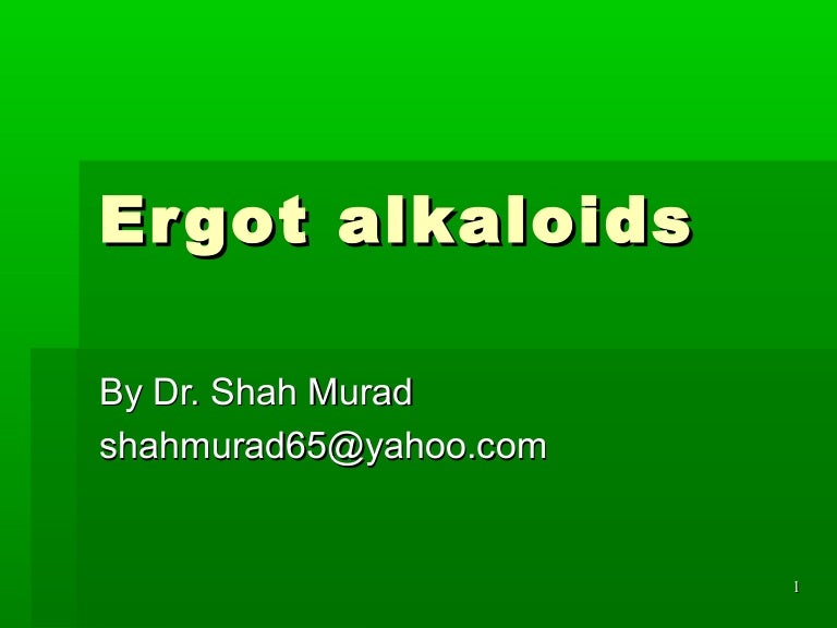 Ergot alkaloids