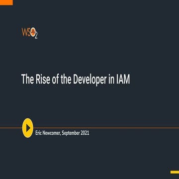 [EIC 2021] The Rise of the Developer in IAM