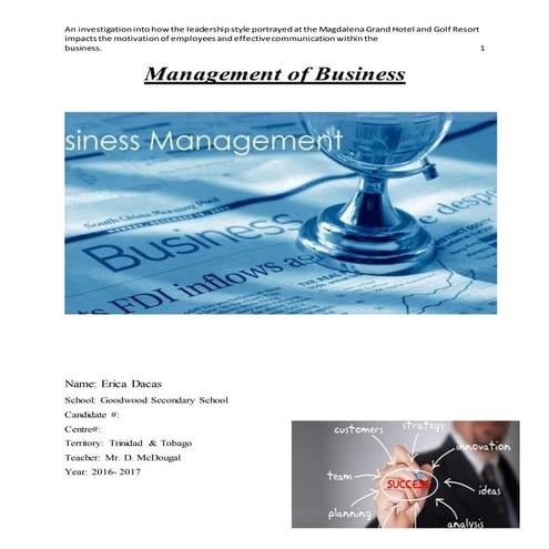 Management if Business IA (MOB)