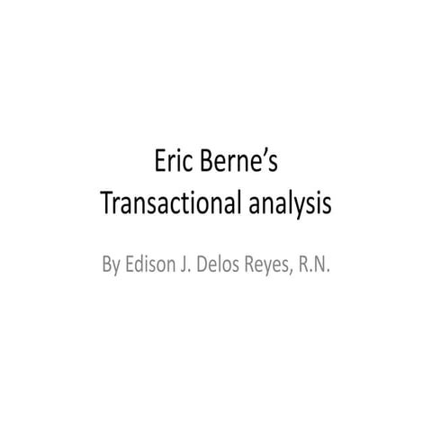 Eric berne’s ta