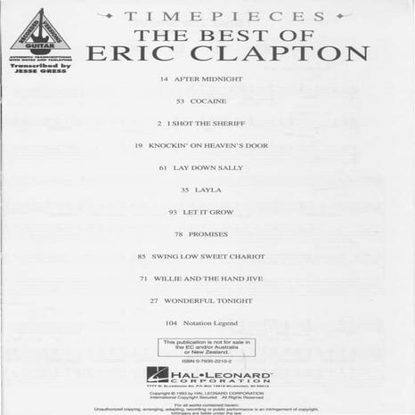 Eric clapton   timepieces