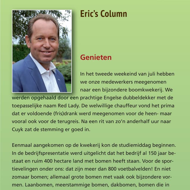 Eric Ticheloven column 
