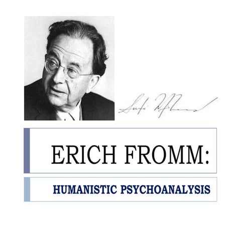 Erich fromm humanistic psychoanalysis