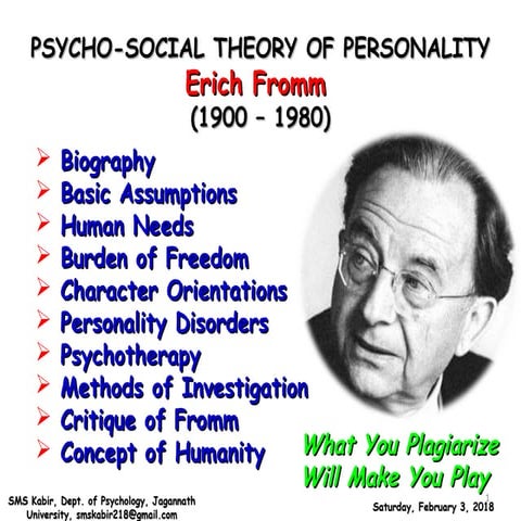Erich fromm psychosocial theory