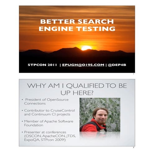 Better Search Engine Testing - Eric Pugh