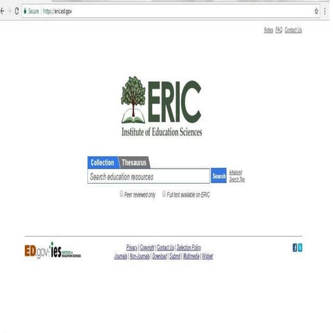 Eric, The scholarly search engine