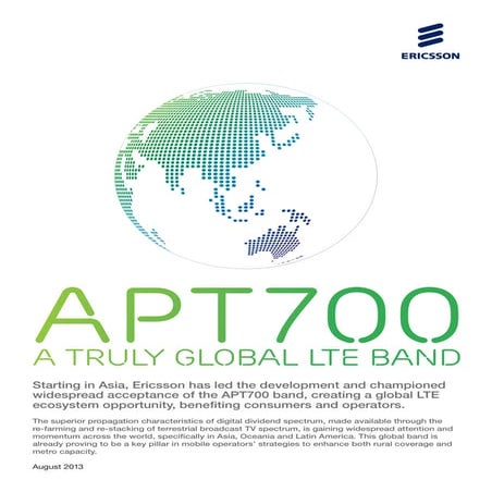 Ericsson APT700: Creating a truly global band 