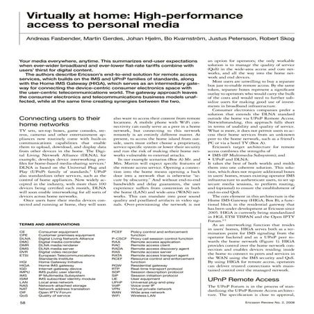 Ericsson Connected Home Solution