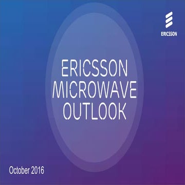 Ericsson Microwave Outlook 2016