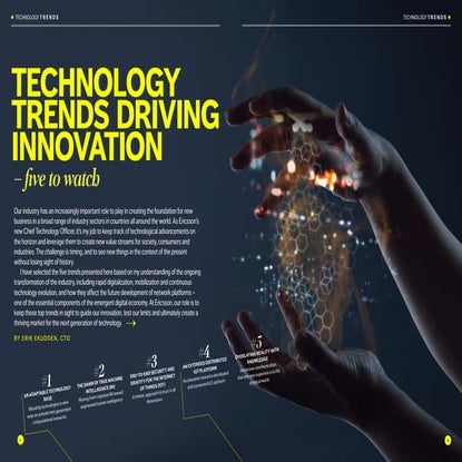 Ericsson Technology Trends 2017 / Technology trends driving innovation