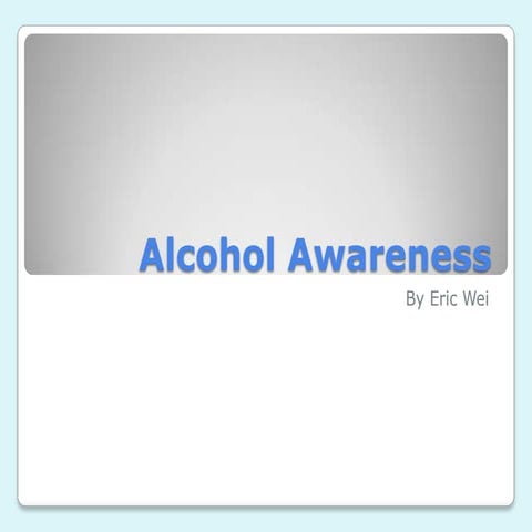 Eric w alcohol awareness and binge drinking