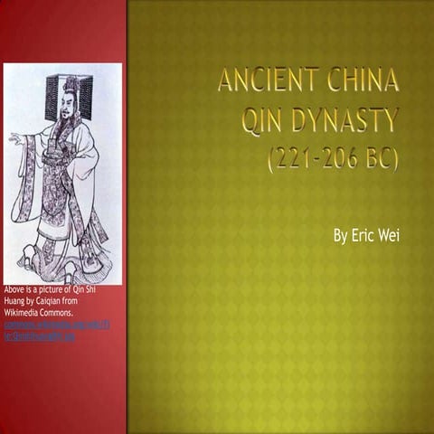 Eric w ancient china qin dynasty