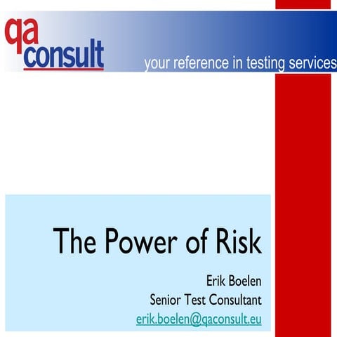Erik Beolen - The Power of Risk
