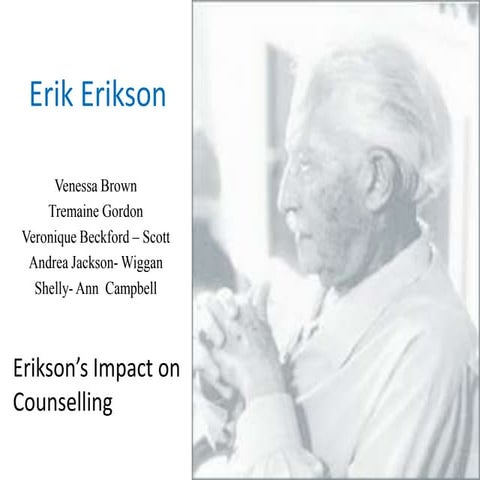 Erik erikson contribution to counselling k3