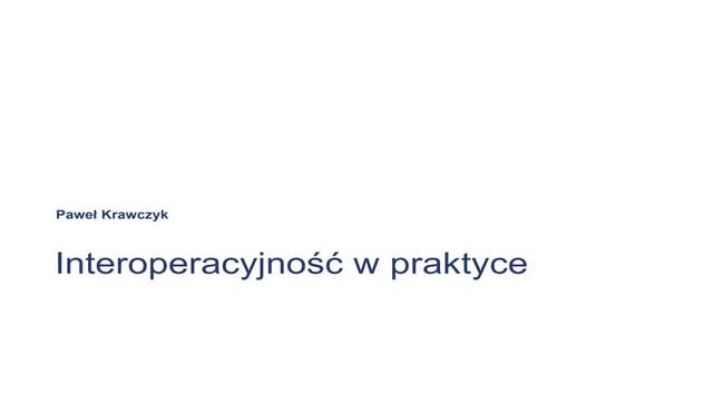 Europejskie Ramy Interoperacyjności 2.0