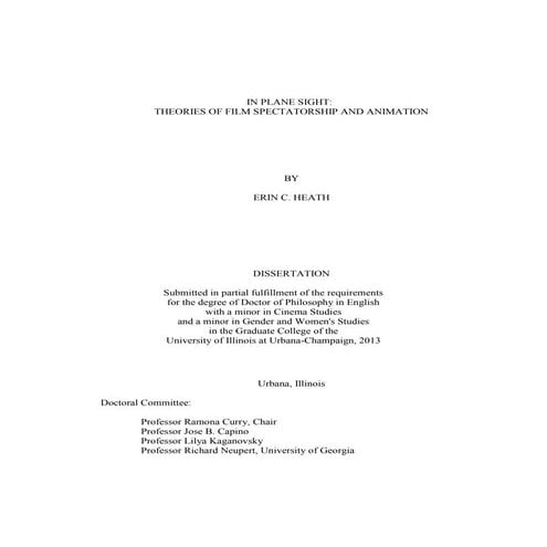 Erin Heath - Theories of Film Spectatorship