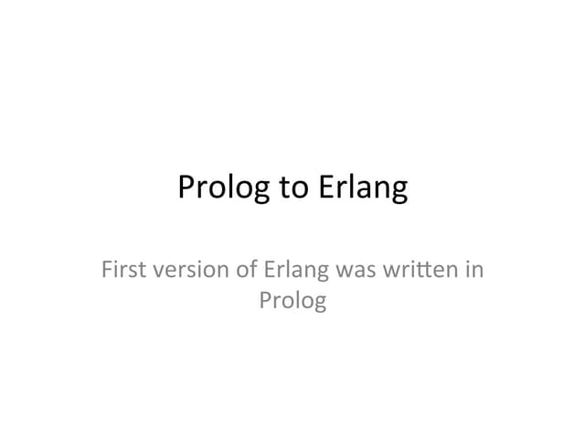 Erlang Lightning Talk