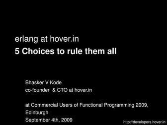 hover.in at CUFP 2009