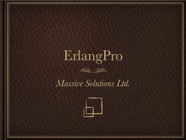 Erlang Pro Ef Sf Presentation