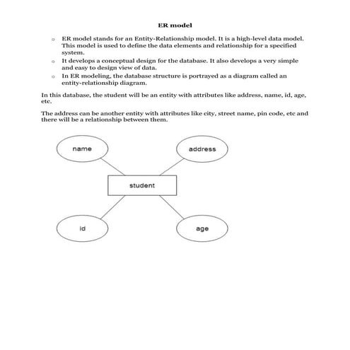 ER Model Concepts and ER Diagram Constructions | PDF