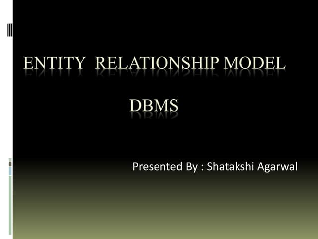 Er model ppt